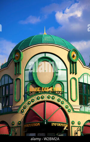 Eingang zum Wurstelprater, Prater, Wien, Österreich, Mitteleuropa Stockfoto