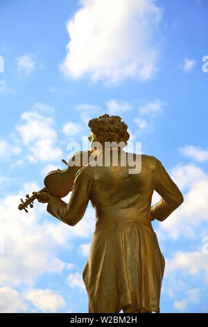 Statue von Johann Strauss, Stadtpark, Wien, Österreich, Mitteleuropa Stockfoto