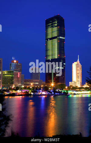 DC Tower, Donau City, Wien, Österreich, Mitteleuropa Stockfoto