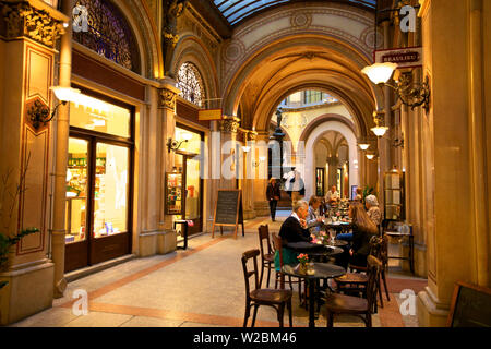 Cafe in Freyung Passage, Wien, Österreich, Mitteleuropa Stockfoto