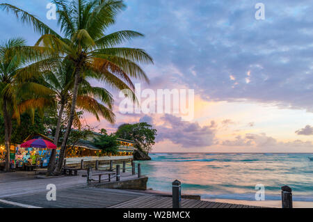 Karibik, Barbados, St. Lawrence Gap St. Lawrence Bay, St. Lawrence Strand Stockfoto