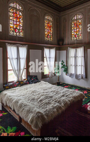 Bulgarien, südlichen Berge, Melnik, osmanischen Stadt, Kordopulov House, ehemaligen Weinhändler nach Hause, traditionelle Interieur Stockfoto