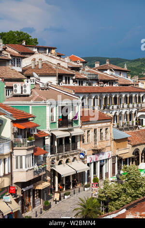 Bulgarien, Mittelgebirge, Veliko Tarnovo, erhöhte Ansicht von Varosha, Altstadt Stockfoto