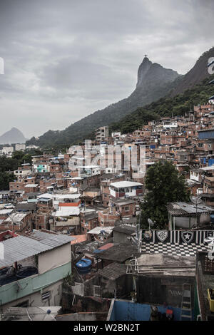 Santa Marta Favela, Rio de Janeiro, Brasilien Stockfoto