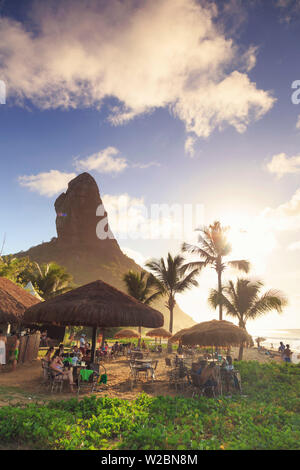 Brasilien, Fernando De Noronha, Conceição Strand, Strandbar Stockfoto