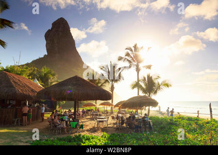 Brasilien, Fernando De Noronha, Conceição Strand, Strandbar Stockfoto