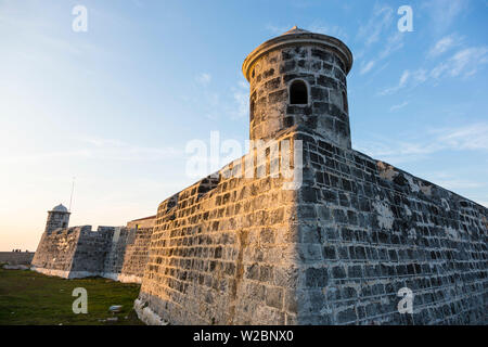 Castillo de San Salvador De La Punta, Havanna, Kuba Stockfoto