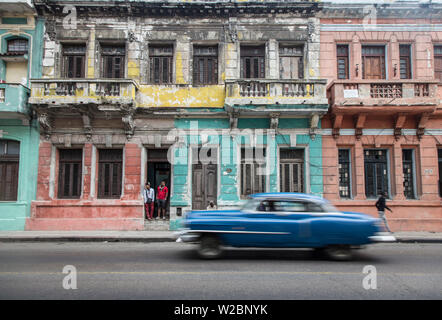 Straßen von Centro Habana, Havanna, Kuba Stockfoto