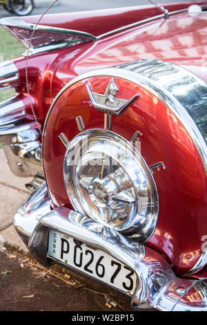 1959 Dodge Custom treu Celica Cabrio, Parque Central, Havanna, Kuba Stockfoto