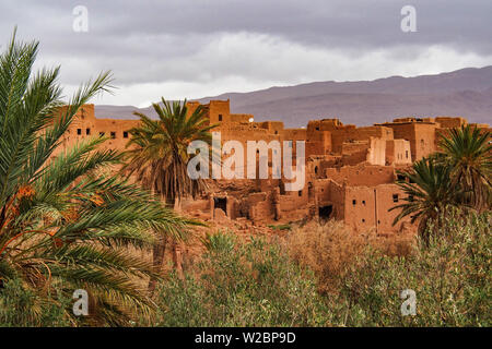 Landschaft der tausend Kasbahs Tal, Marokko in Afrika Stockfoto