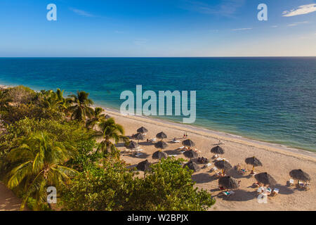 Kuba, Trinidad, Halbinsel Ancon Ancon, Blick auf Strand Stockfoto