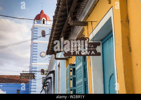 Kuba, Sancti Spiritus, Sancti Spiritus, Casa del Trova Stockfoto