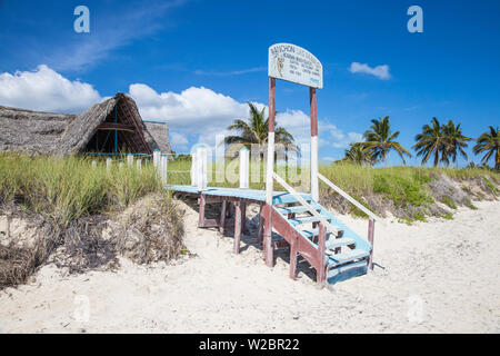 Kuba, Jardines del Rey, Cayo Coco, Playa Larga, Ranchon Las Dunas - Meeresfrüchte Restaurant und Bar Stockfoto