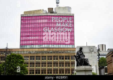 Thomas Graham Statue auf dem George Square Stockfoto