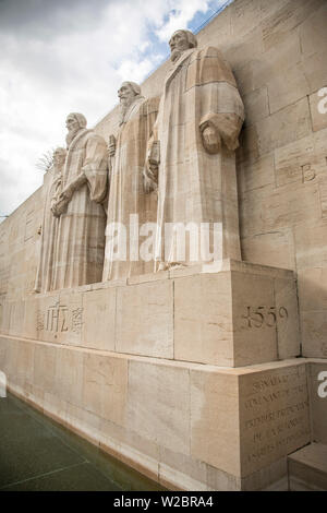 Reformation Wand, Parc des Bastions, Genf, Schweiz Stockfoto