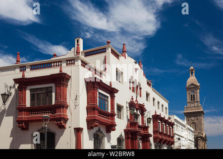 Chile, La Serena, Plaza de Armas, dem Rathaus und der Kathedrale Iglesia Catedral Stockfoto