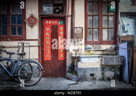 Alte Stadt, in der Nähe der Yu Yuan Gards, Shanghai, China Stockfoto