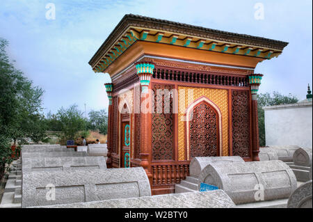 Gräber von Yarkand Khans in der Nähe von Altyn-Moschee, Yarkant, Yarkant County, Uigurischen Autonomen Gebiet Xinjiang, China Stockfoto