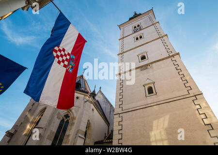 St.-Markus Kirche, Altstadt, Zagreb, Kroatien Stockfoto