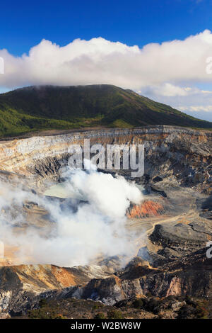 Costa Rica, Central Highlands, Poas Volcano National Park, inneren Krater Stockfoto