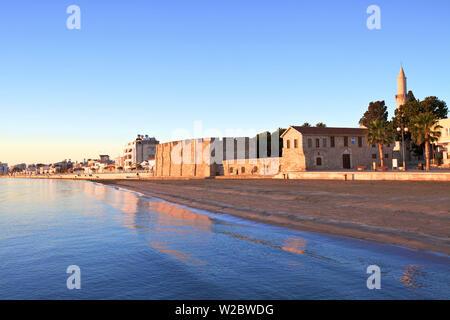 Larnaka Fort, mittelalterlichen Museum und Moschee, Larnaka, Zypern, östlichen Mittelmeer Stockfoto