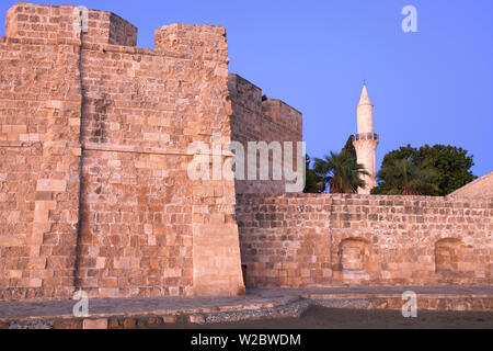 Larnaka Fort, mittelalterlichen Museum und Moschee, Larnaka, Zypern, östlichen Mittelmeer Stockfoto