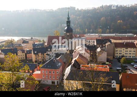 Bad Schandau, Elbe, Sächsische Schweiz, Sachsen, Deutschland Stockfoto