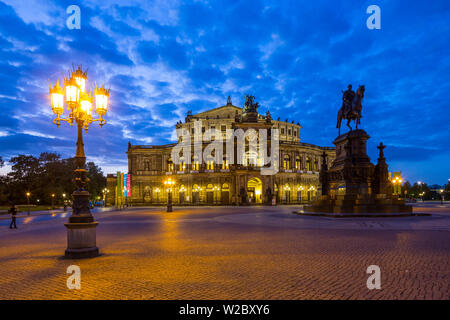 Staatsoper (Semperoper Dresden), Dresden, Sachsen, Deutschland Stockfoto