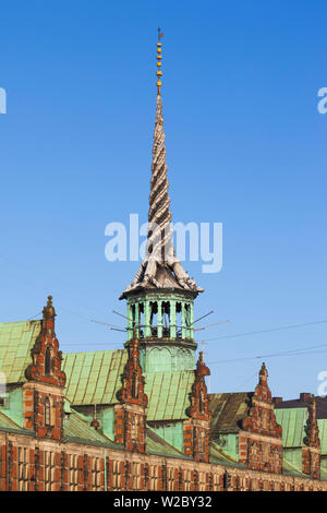 Dänemark, Seeland, Kopenhagen, Detail der Borsen, Alte Börse Gebäude Stockfoto