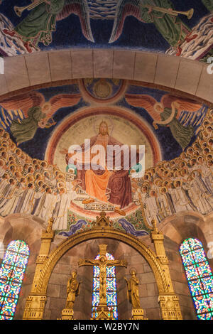 Dänemark, Jütland, Viborg, Viborg Domkirke Altstadthügels, Inneren Fresken Stockfoto