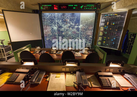 Dänemark, Fünen, Odense, Odense Bunkermuseum, Zeit des Kalten Krieges Zivilschutz Bunker Interieur Stockfoto