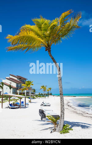 Dominikanische Republik, Punta Cana, Punta Cana, Strand Auch del Mar Resort Stockfoto