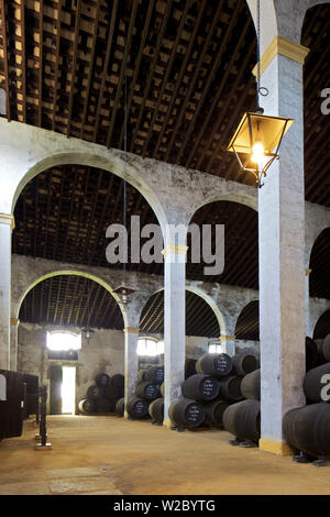 Bodegas Lustau, Jerez de la Frontera, Provinz Cadiz, Andalusien, Spanien Stockfoto