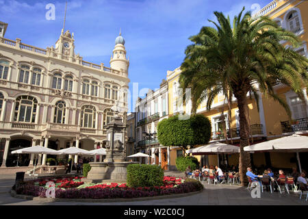 Restaurant Plaça de Cairasco, Triana, Las Palmas de Gran Canaria, Gran Canaria, Kanarische Inseln, Spanien, Atlantik, Europa Stockfoto