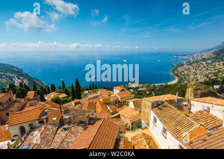 Roquebrune-Cap-Martin, Alpes Maritimes, Provence-Alpes-Cote d'Azur, Französische Riviera, Frankreich Stockfoto