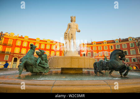 Place Massena, Nice, Alpes-Maritimes, Provence-Alpes-Cote d'Azur, Französische Riviera, Frankreich Stockfoto