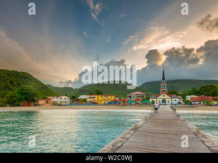 Karibik, Martinique, Les Anse d'Arlet Dorf Stockfoto