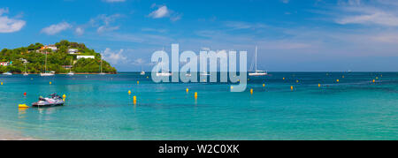 Karibik, Martinique, Pointe du Bout, Anse Strasse Mitan Stockfoto