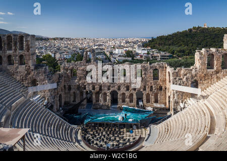 Griechenland, Athen des Odeon des Herodes Atticus Theater Stockfoto