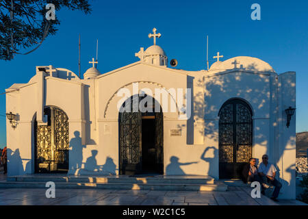 Griechenland, Athen Lycabettus Hügel, Kapelle von Agios Georgios Stockfoto