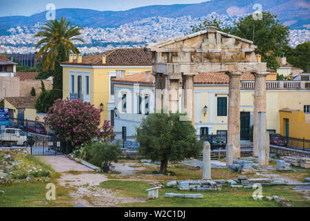 Griechenland, Attika, Athen, Forum Romanum, das Tor von Athena Archegetis Stockfoto