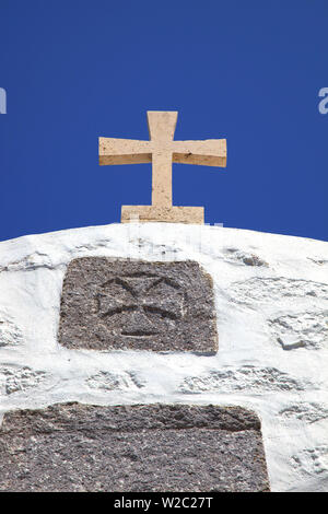 Kleine Kirche, Patmos, Dodekanes, griechische Inseln, Griechenland, Europa Stockfoto