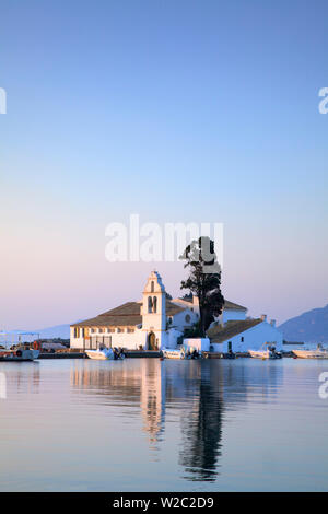 Vlacherna Kloster, Kanoni, Korfu, Ionische Inseln, griechische Inseln, Griechenland, Europa Stockfoto