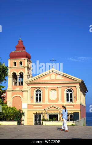 Die Kirche der Jungfrau Maria Mandrakina, Altstadt von Korfu, Korfu, Ionische Inseln, Griechische Inseln, Griechenland, Europa (MR) Stockfoto