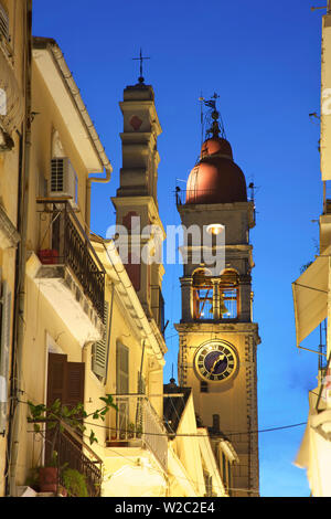 St. Spyridon Kirche, Altstadt von Korfu, Corfu, Ionische Inseln, griechische Inseln, Griechenland, Europa Stockfoto