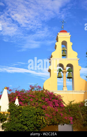 Kloster in Palaiokastritsa, Corfu, Ionische Inseln, griechische Inseln, Griechenland, Europa Stockfoto