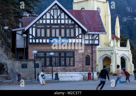 Indien, Himachal Pradesh, Shimla, der Grat, Christus, Kirche und Staat Bibliothek Stockfoto