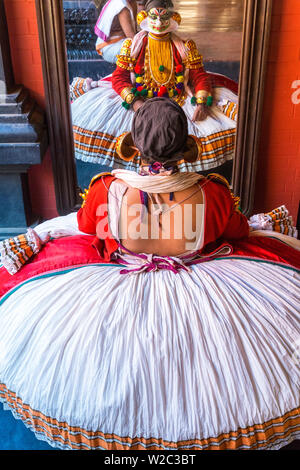 Kathakali Performer, Cochin, Kerela, Indien Stockfoto