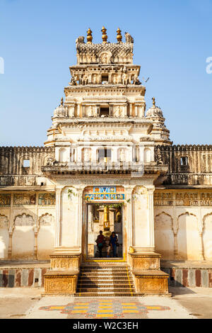 Indien, Rajasthan, Pushkar, Alte Rangji Tempel Stockfoto