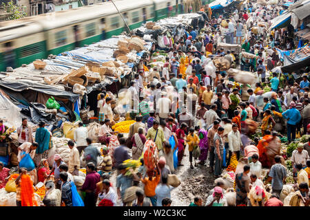 Blumenmarkt, Kolkata (Kalkutta), Indien Stockfoto